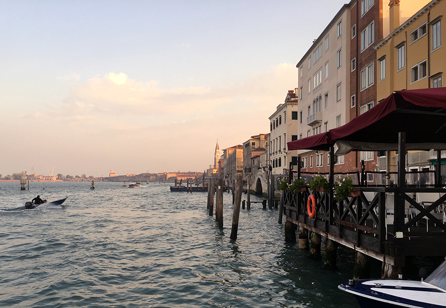 Ankunft in Venedig, wieder an der Station "Fondamente Nuova".