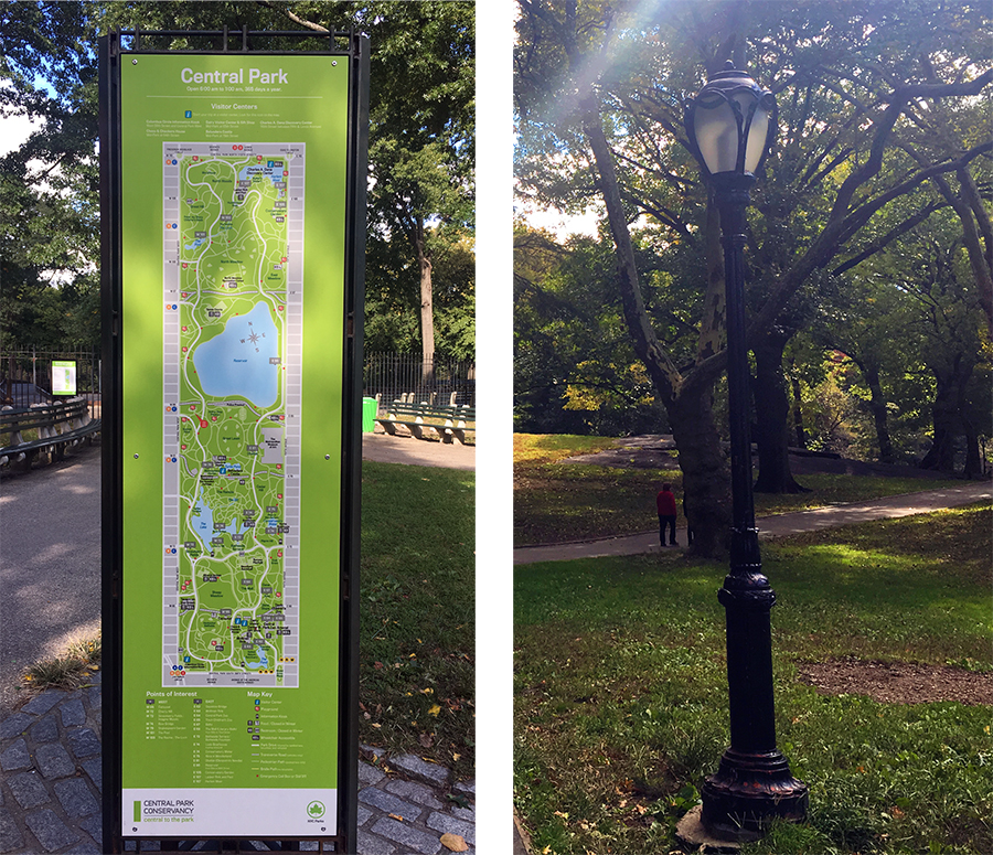 Das da (links) brauchst du im Central Park nicht, wenn du das da (rechts) hast.
