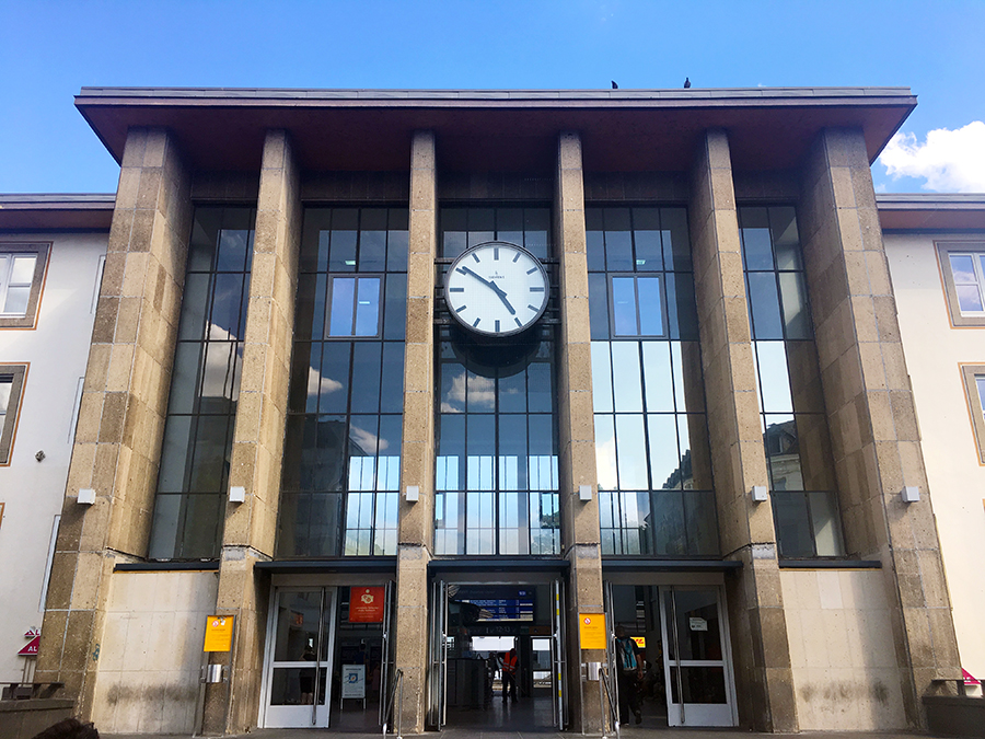 Der Hauptbahnhof von Trier.