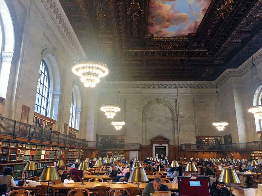 Der große Lesesaal der New York Public Library.