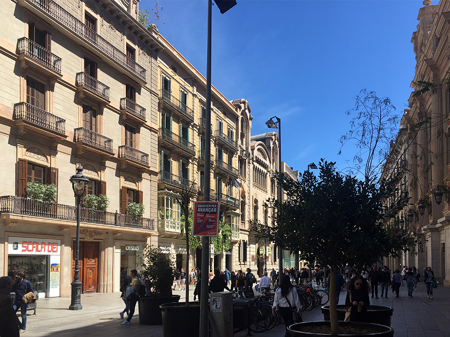 Barcelona war eine der ersten Städte Europas mit autofreier Innenstadt.