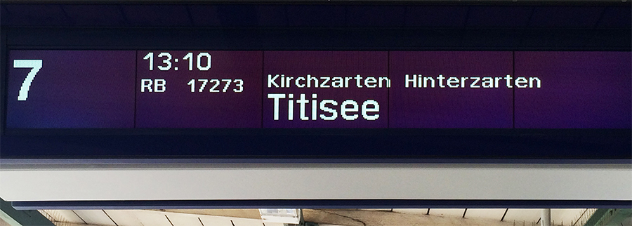 Mit dem Zug geradewegs bis zum Titisee!
