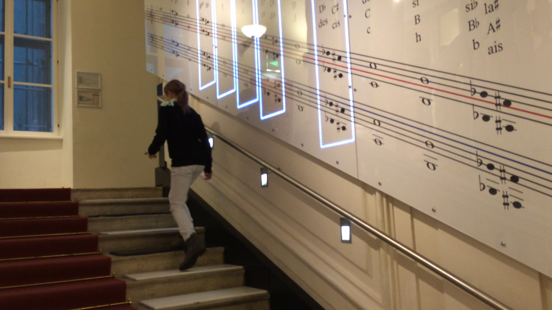 Die Klangtreppe im Haus der Musik in Wien.