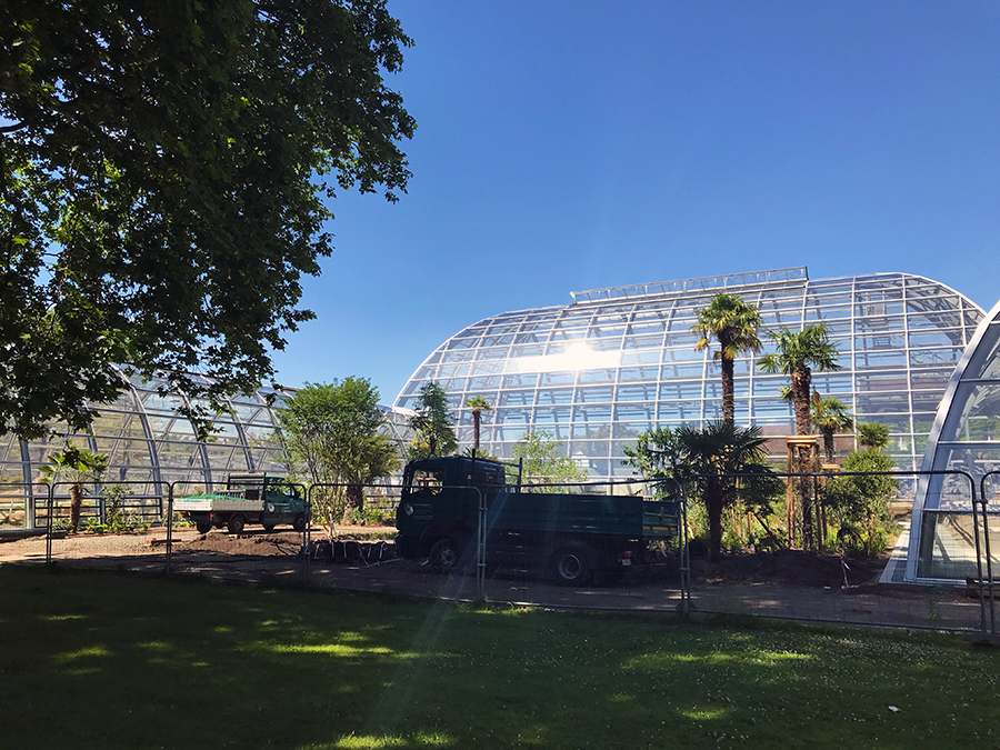 Der Neubau der Schaugewächshäuser des Botanischen Gartens in Köln ist in Arbeit!