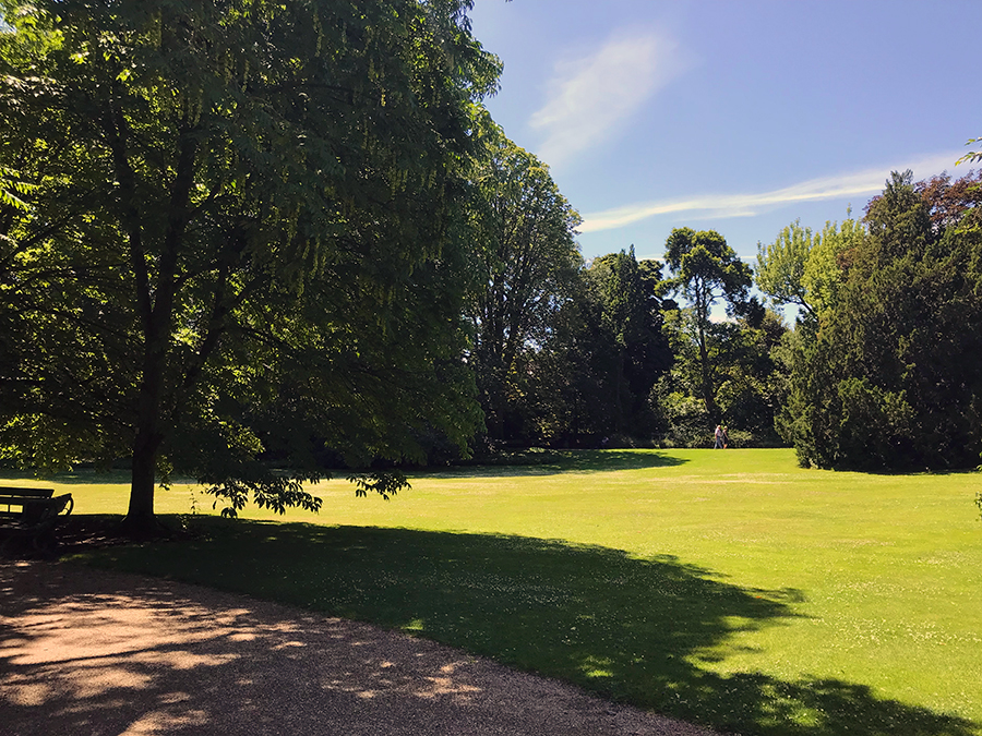 Dies nennt man die "englische Partie" der Flora - dieser Bereich ist einem weitläufigen, britischen Park nachempfunden.