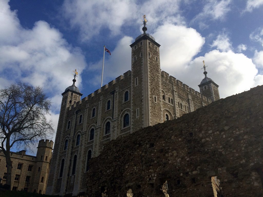 Der 'White Tower', innerster Zirkel des Tower of London.