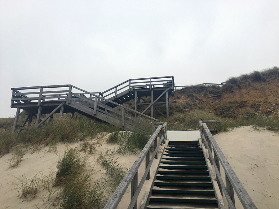 Strandübergang südlich von Kampen, kurz vor Wenningstedt.