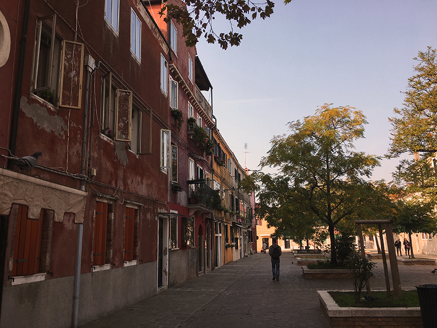 Viel Platz hier in Murano.