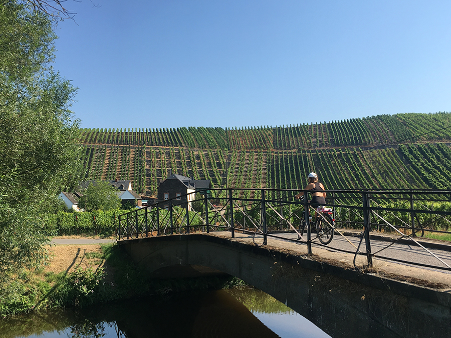 Ein Kind auf einer Brücke - Moment, ein Kind? Wo ist das zweite?