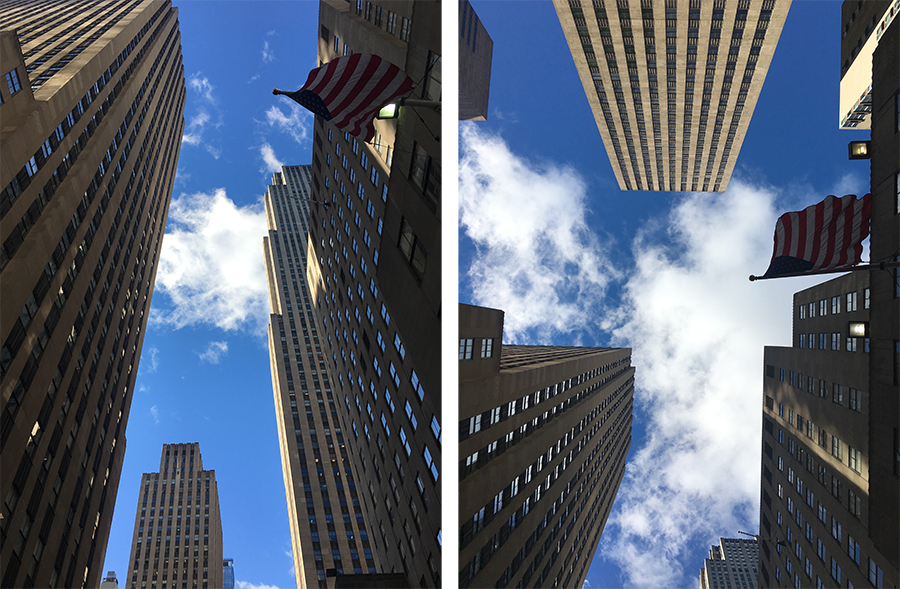 Die Häuserschluchten des Rockefeller Center.