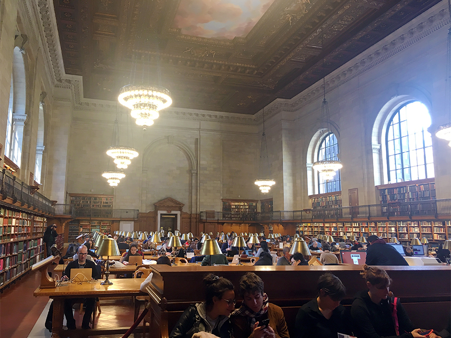 Der berühmte Lesesaal Rose Main Reading Room in der New York Public Library.