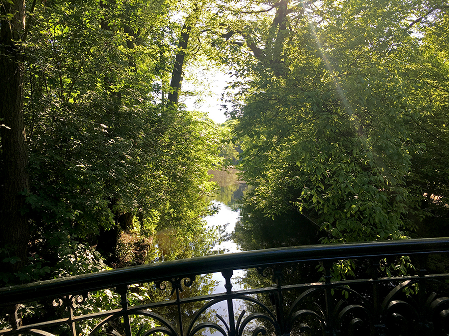 Es gibt auch ganz beschauliche Ecken im Vondelpark.