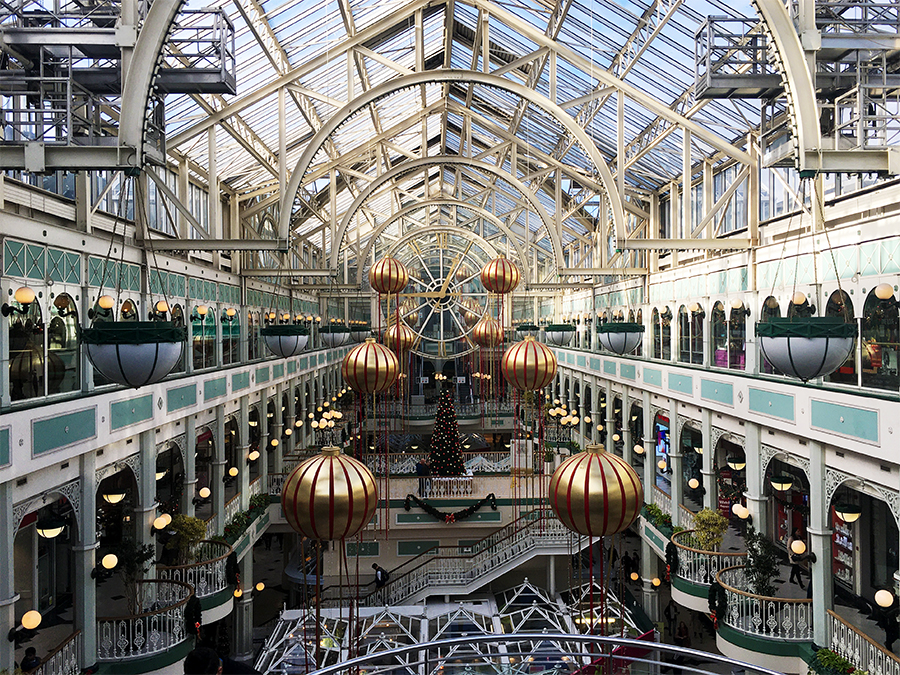 Dieser Ausblick in der Mall in Stephens Green verzaubert auch Shopping-Muffel.