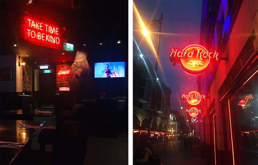 Auch (oder vielleicht eher gerade) in Dublin gibt es natürlich ein Hard Rock Café.