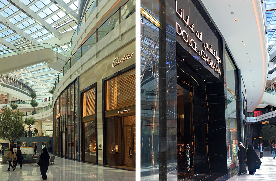 ... und die Anzahl der glitzernden Shops und luxuriösen Läden in den marmorierten Hallen der Dubai Mall ebenfalls!