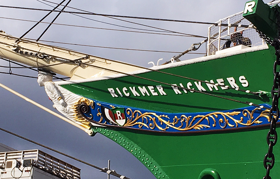 ...und schließlich die Galionsfigur der Rickmer Rickmers.