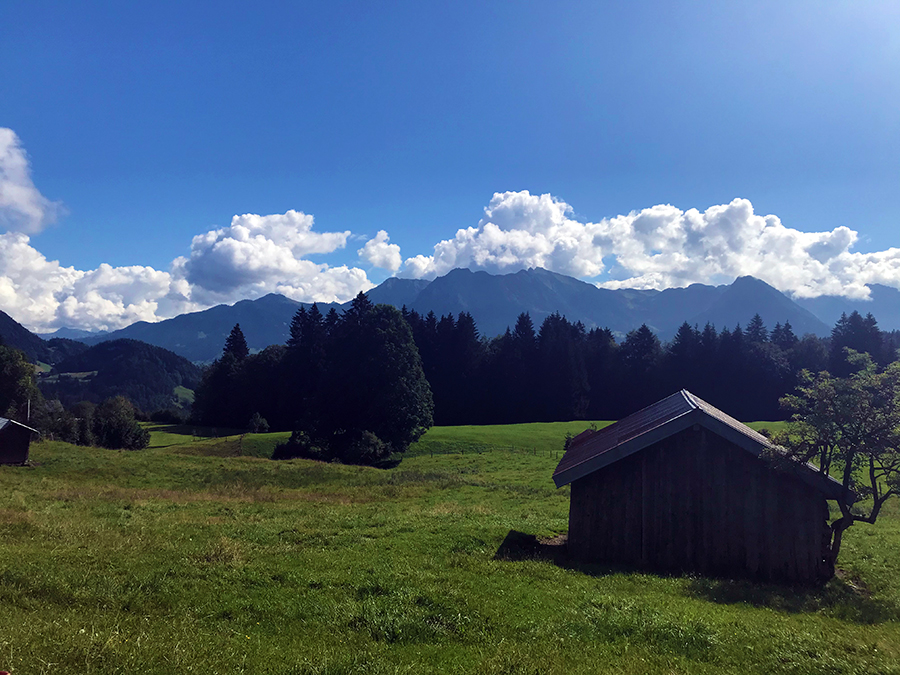 ... und eine malerische, einsame Hütte darf auch nicht fehlen.