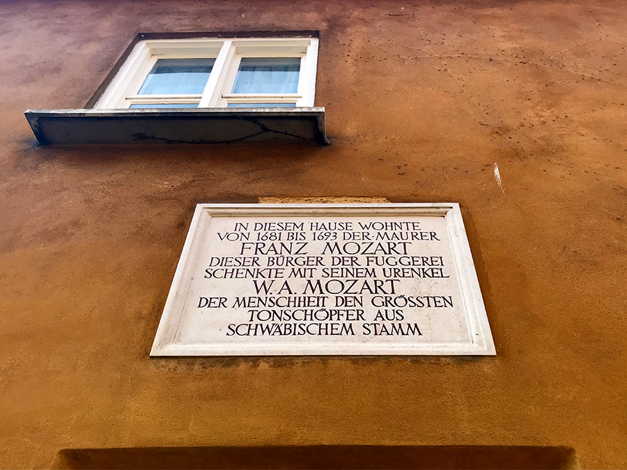 Na sowas! Der Urgroßvater von Wolfgang Amadeus Mozart hat hier schon gewohnt.