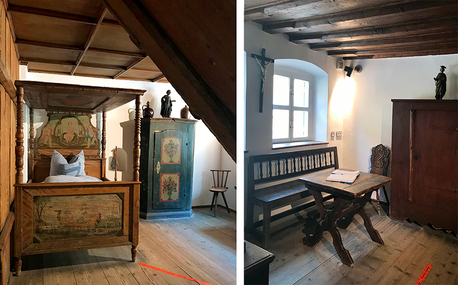 Im "Fuggerei-Museum" bekommt ihr nun auch einen Eindruck, wie die Häuser wohl im Mittelalter eingerichtet waren.