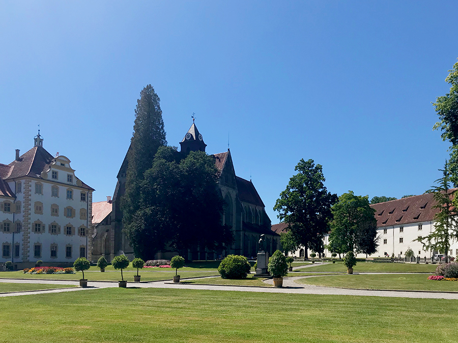 Das Münster von Kloster und Schloss Salem von außen...