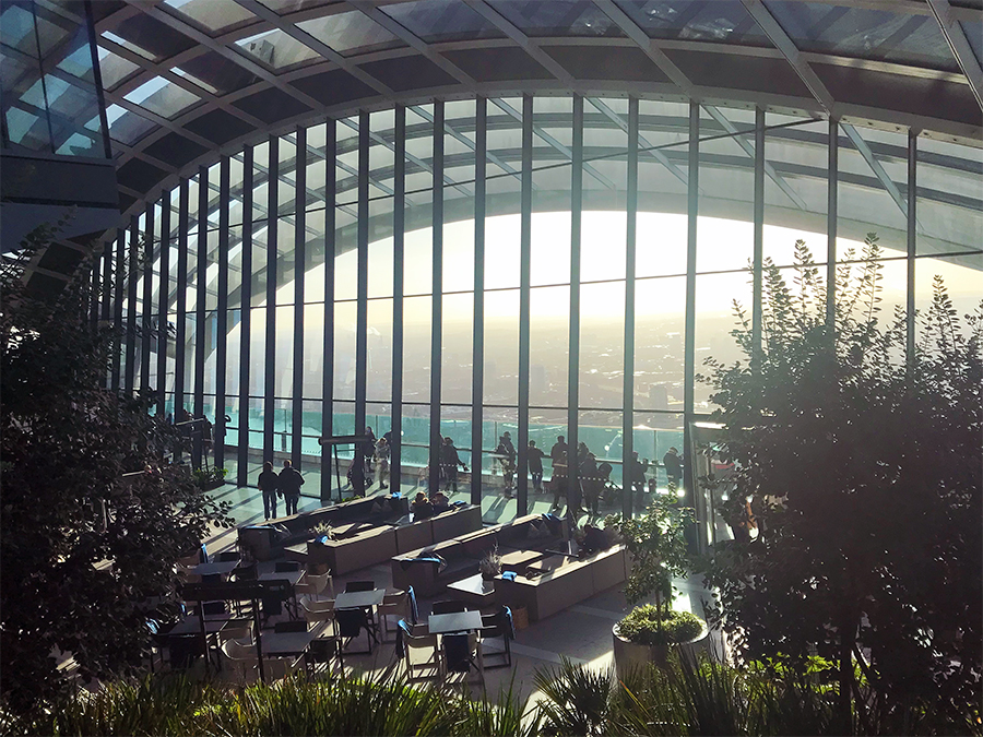 Wunderbarer SkyGarden hoch über den Dächern von London!