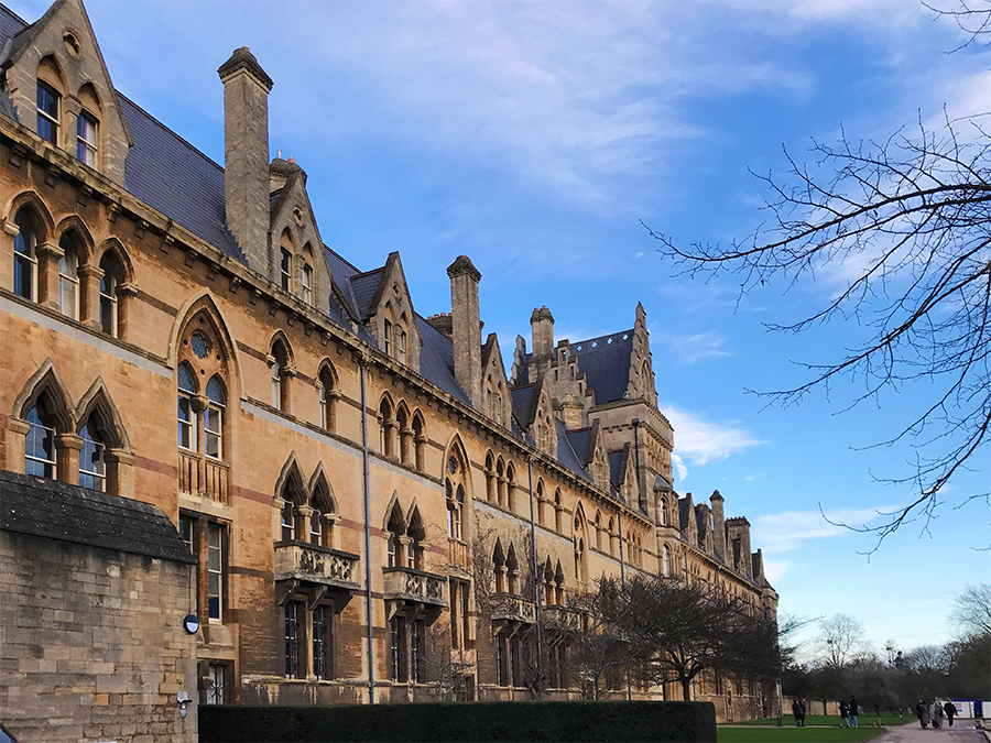 Das "Meadow Building", das eigentliche Eingangsgebäude des berühmten Christ Church Colleges in Oxford.