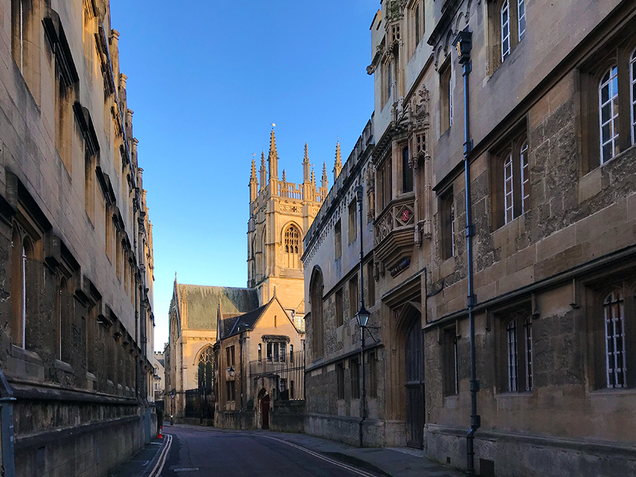 Das Corpus Christi College in der Merton Street in Oxford.