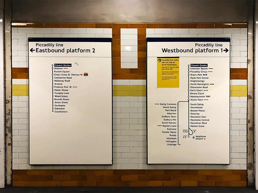 Die Tube, die Londoner U-Bahn, ist mit ihrem klaren Farbschema und den übersichtlichen Plänen wirklich kinderleicht zu verstehen!